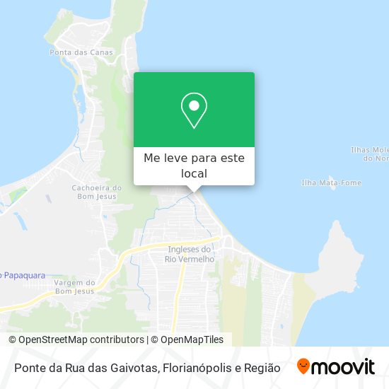 Ponte da Rua das Gaivotas mapa
