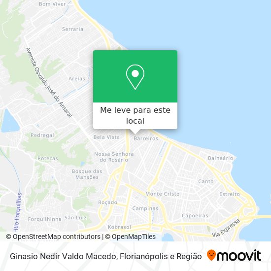 Ginasio Nedir Valdo Macedo mapa