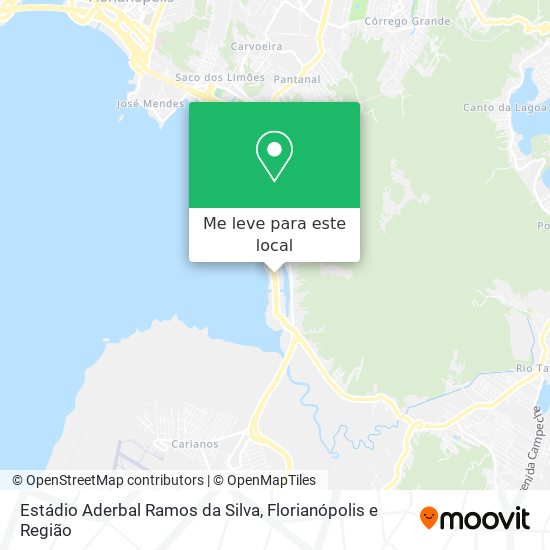 Estádio Aderbal Ramos da Silva mapa