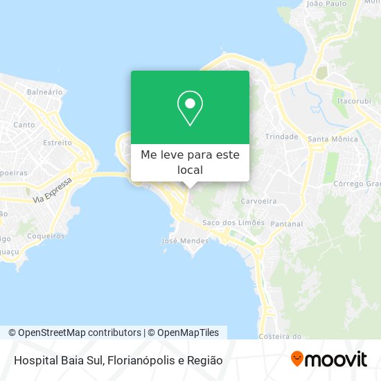 Hospital Baia Sul mapa