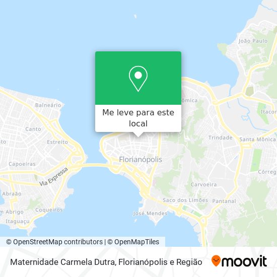 Maternidade Carmela Dutra mapa