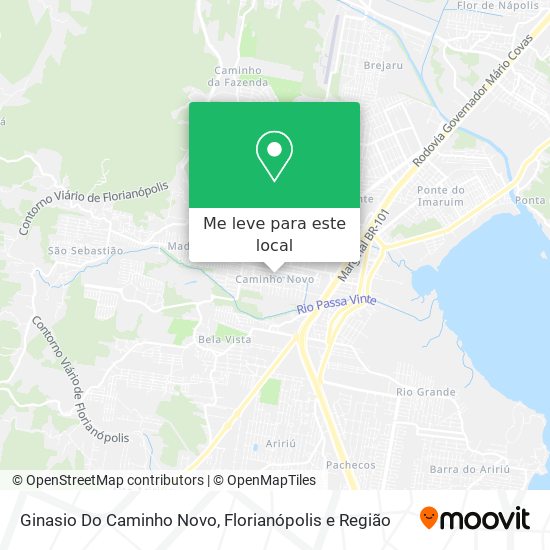Ginasio Do Caminho Novo mapa