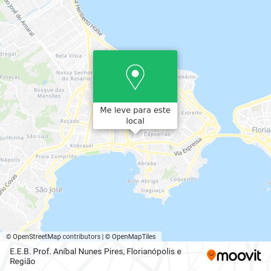E.E.B. Prof. Aníbal Nunes Pires mapa