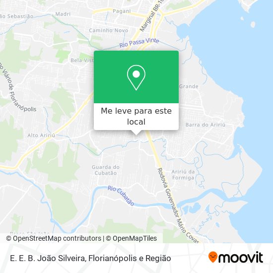 E. E. B. João Silveira mapa