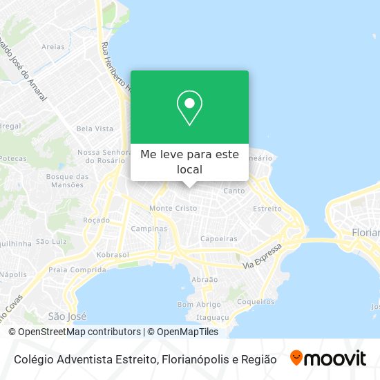 Colégio Adventista Estreito mapa
