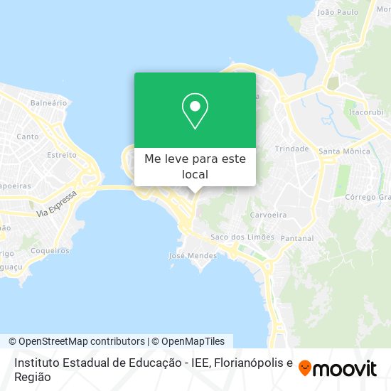 Instituto Estadual de Educação - IEE mapa