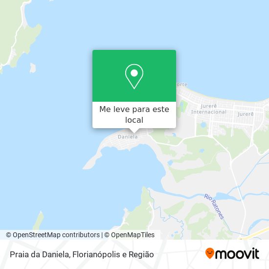 Praia da Daniela mapa