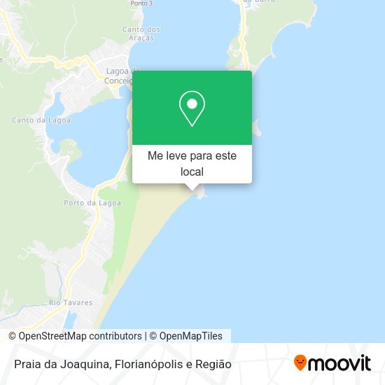 Praia da Joaquina mapa