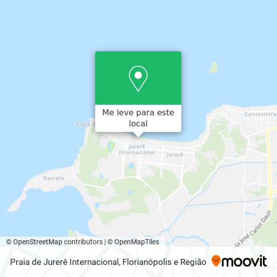 Praia de Jurerê Internacional mapa