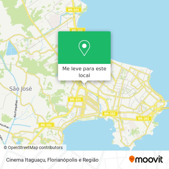 Cinema Itaguaçu mapa