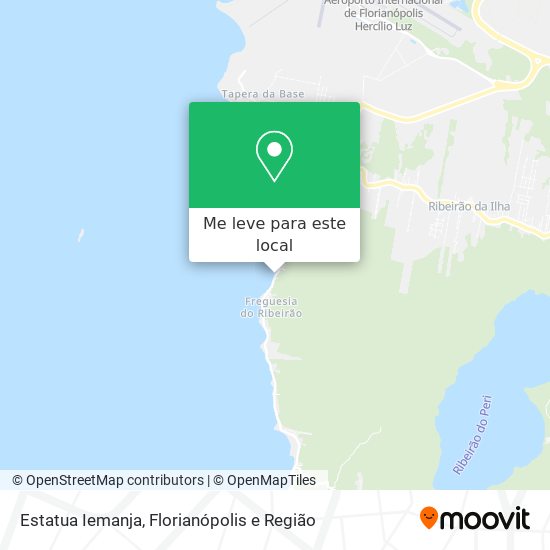 Estatua Iemanja mapa