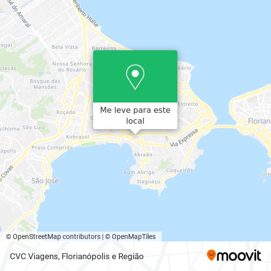 CVC Viagens mapa