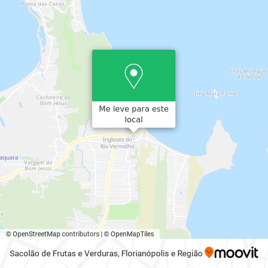 Sacolão de Frutas e Verduras mapa