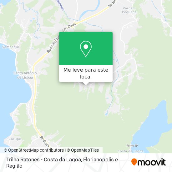 Trilha Ratones - Costa da Lagoa mapa
