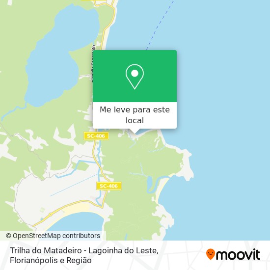 Trilha do Matadeiro - Lagoinha do Leste mapa