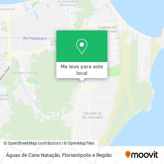 Águas de Cane Natação mapa