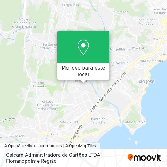 Calcard Administradora de Cartões LTDA. mapa