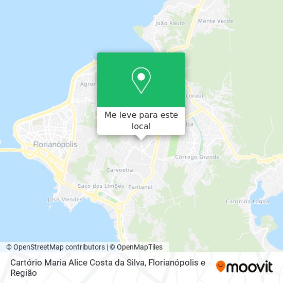 Cartório Maria Alice Costa da Silva mapa