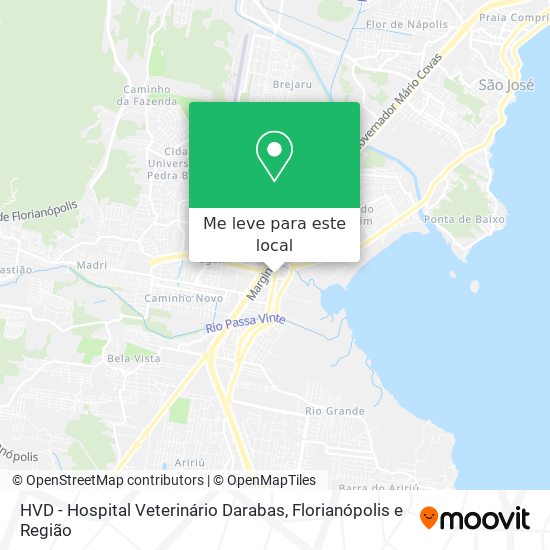 HVD - Hospital Veterinário Darabas mapa