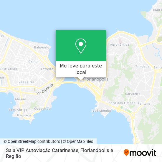 Sala VIP Autoviação Catarinense mapa