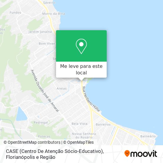 CASE (Centro De Atenção Sócio-Educativo) mapa