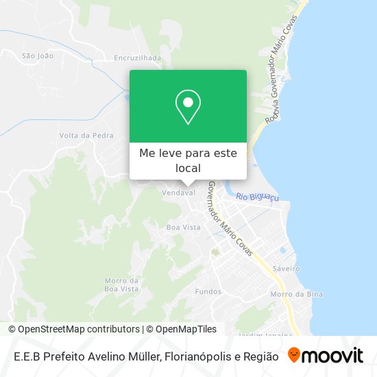 E.E.B Prefeito Avelino Müller mapa