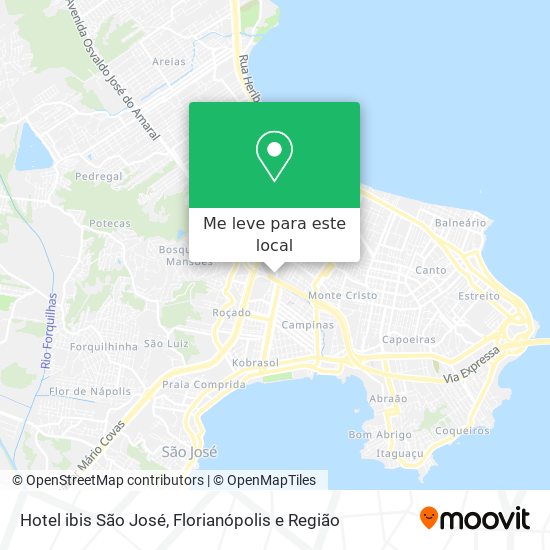 Hotel ibis São José mapa