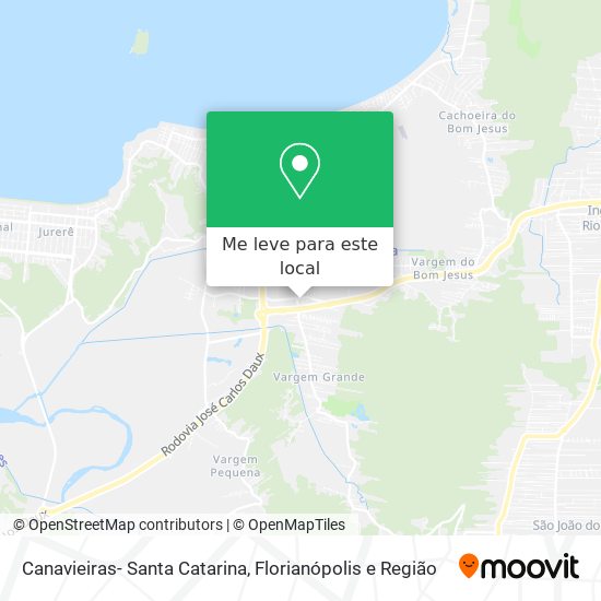 Canavieiras- Santa Catarina mapa