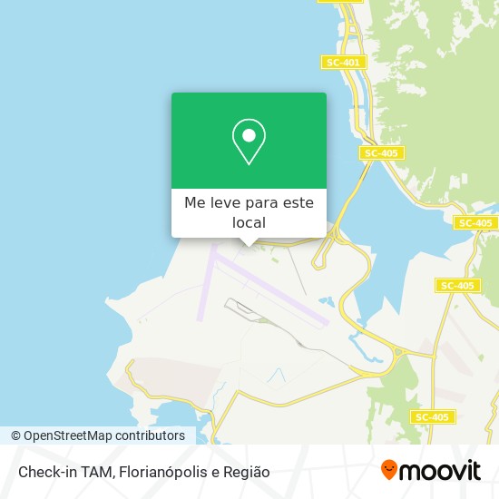 Check-in TAM mapa