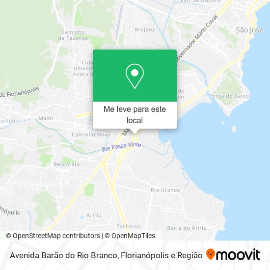 Avenida Barão do Rio Branco mapa