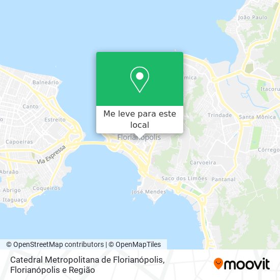 Catedral Metropolitana de Florianópolis mapa
