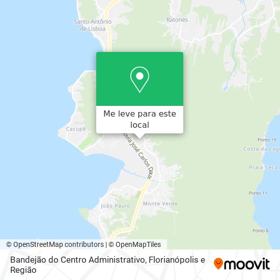 Bandejão do Centro Administrativo mapa