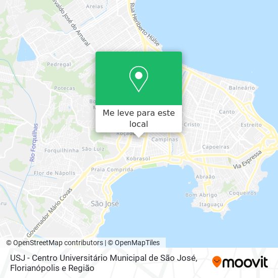USJ - Centro Universitário Municipal de São José mapa
