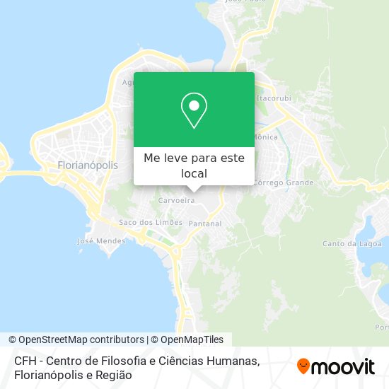 CFH - Centro de Filosofia e Ciências Humanas mapa