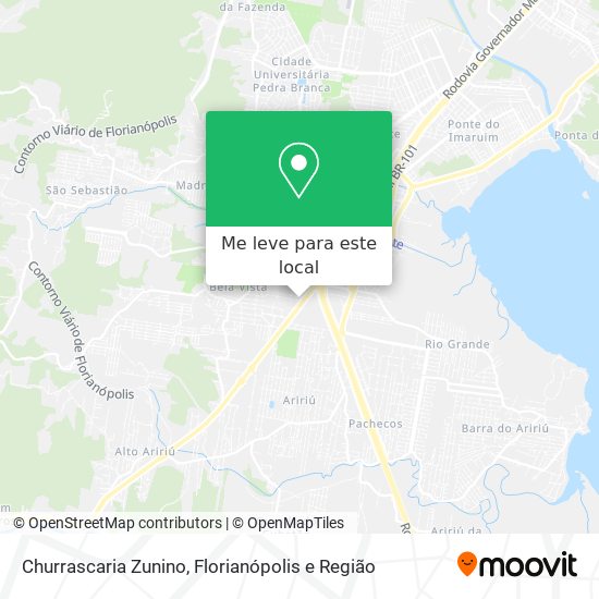 Churrascaria Zunino mapa