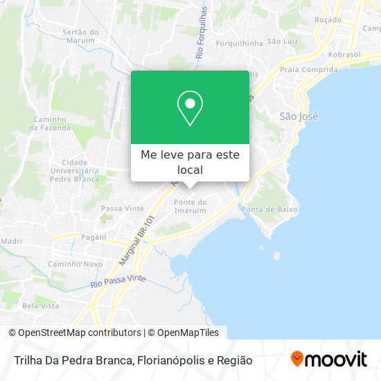 Trilha Da Pedra Branca mapa