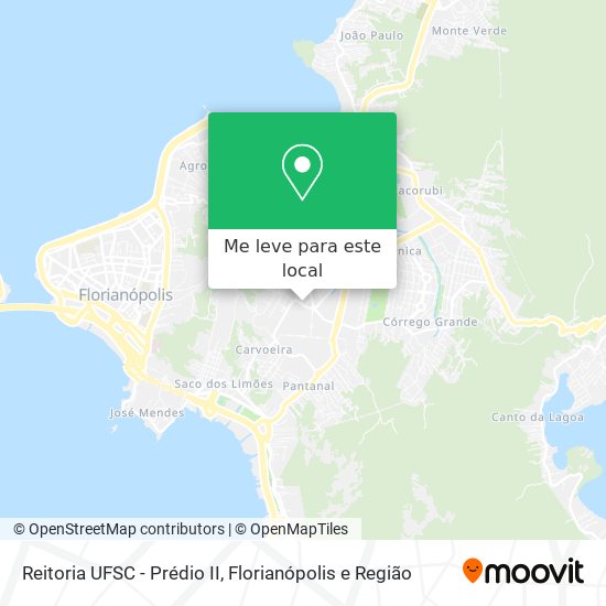 Reitoria UFSC - Prédio II mapa
