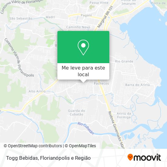 Togg Bebidas mapa