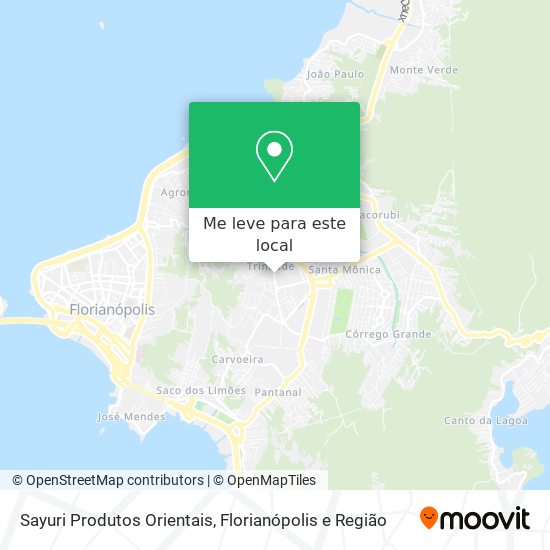 Sayuri Produtos Orientais mapa