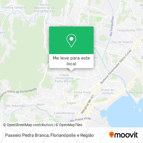 Passeio Pedra Branca mapa