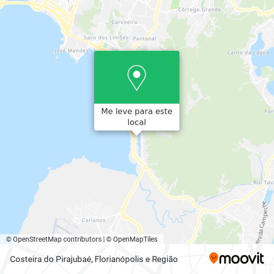 Costeira do Pirajubaé mapa
