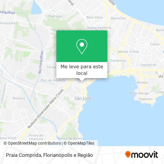 Praia Comprida mapa
