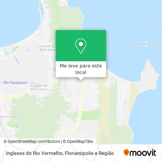 Ingleses do Rio Vermelho mapa