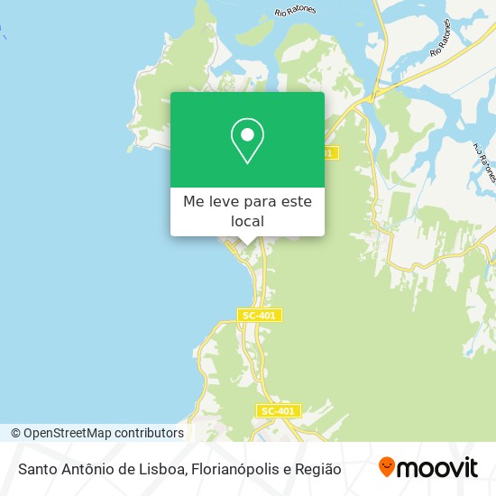 Santo Antônio de Lisboa mapa