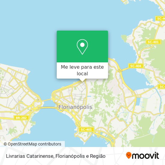 Livrarias Catarinense mapa