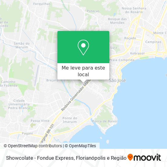 Showcolate - Fondue Express mapa