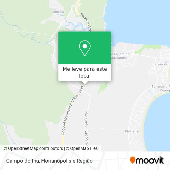 Campo do Ina mapa