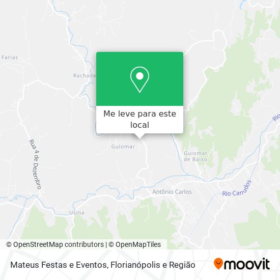 Mateus Festas e Eventos mapa