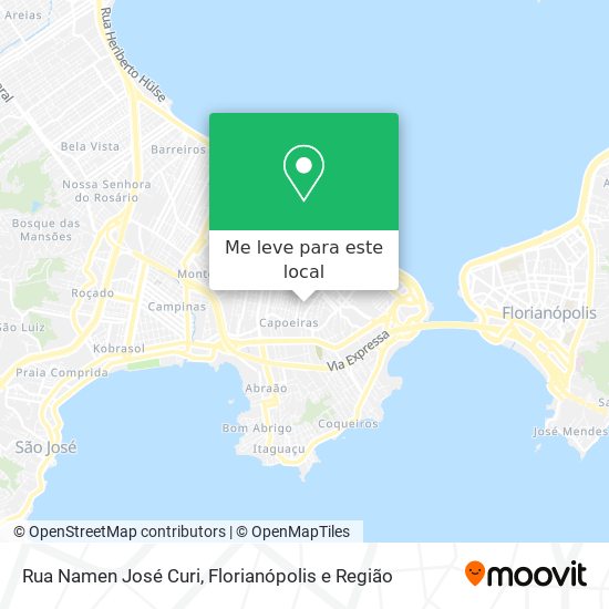 Rua Namen José Curi mapa