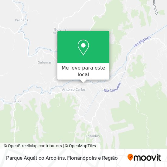 Parque Aquático Arco-íris mapa